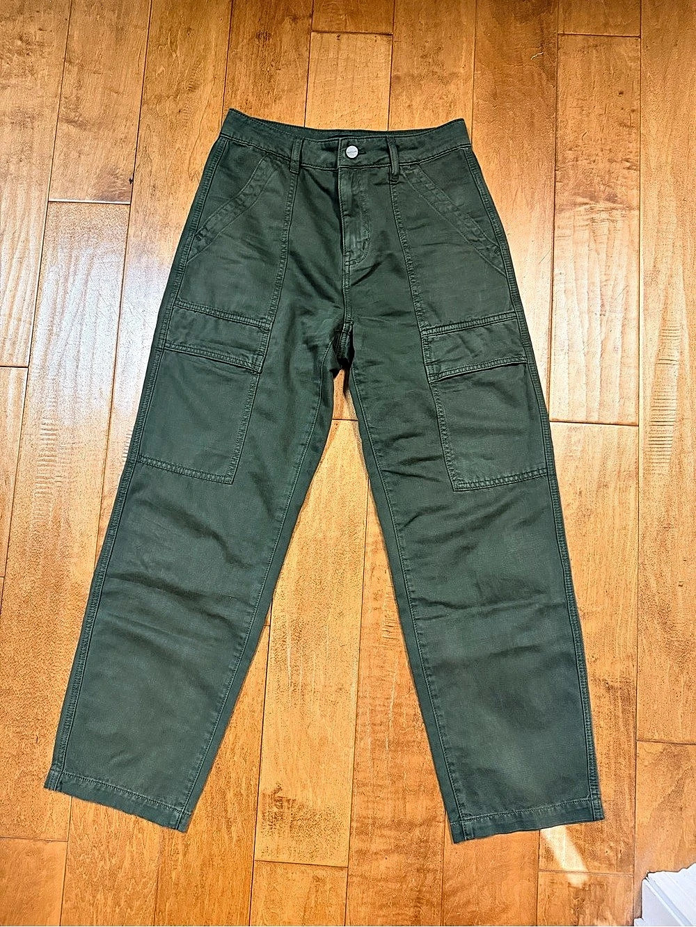 Sanctuary Boyfriend Utility Pant Olive Green Pants Waist 26